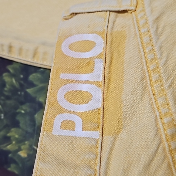 Polo Ralph Lauren Callen High Rise Slim Banana Yellow Jeans Size 27 - Picture 11 of 11